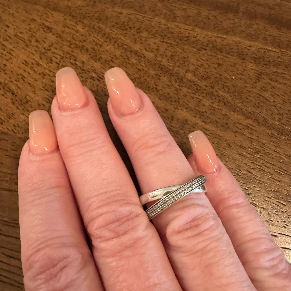 Pandora Silver Twisted Infinity Ring - image 3